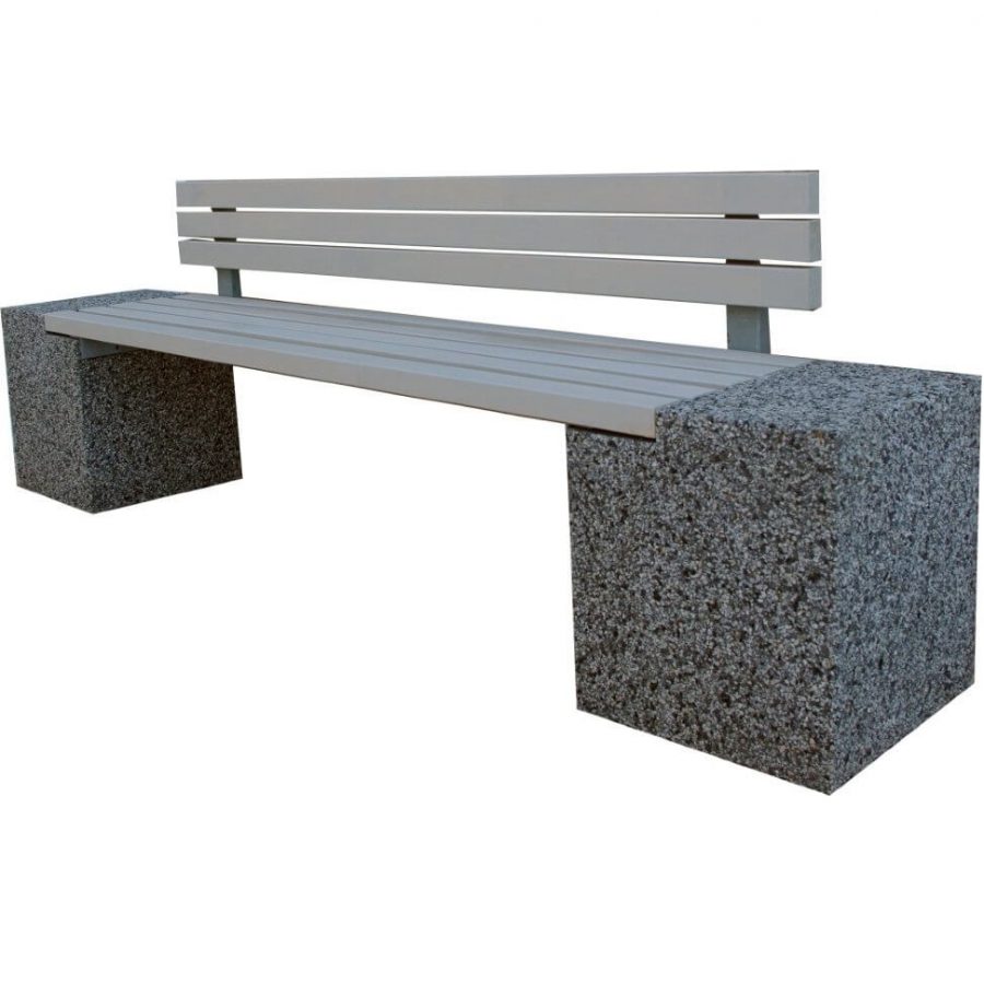 Скамейка из бетона 
